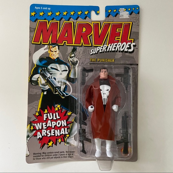 1994 toy biz marvel superheroes the punisher action figure - Picture 1 of 8